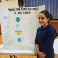 Girl In Front Of Stand